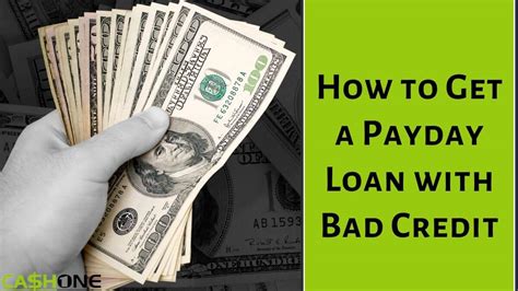 Need Payday Loan Bad Credit History
